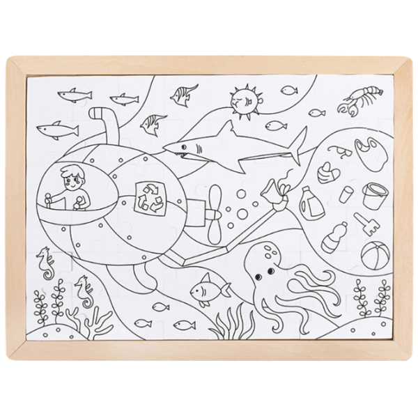 Puzzle Hape Ocean Rescue (E1643) Количество деталей: 48, Рекомендуемый возраст: 4+ photo 2