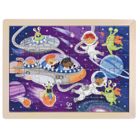 Puzzle Hape Space Friends (E1644) Количество деталей: 48, Рекомендуемый возраст: 4+