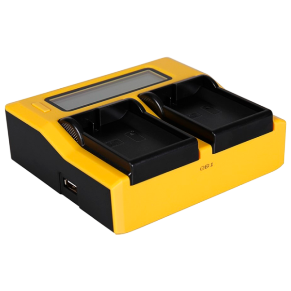 Зарядное устройство для фото аккумулятора Patona Dual LCD USB () Желтый  / Желтый photo 1