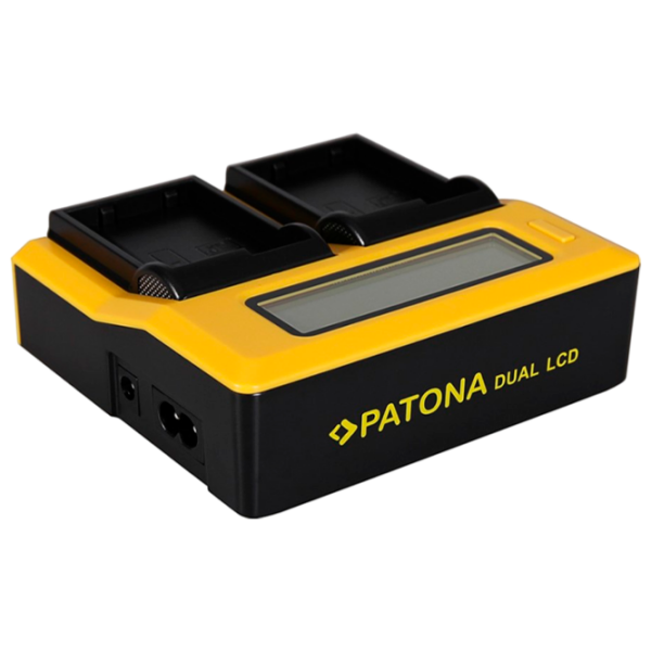 Зарядное устройство для фото аккумулятора Patona Dual LCD USB () Желтый  / Желтый photo 2