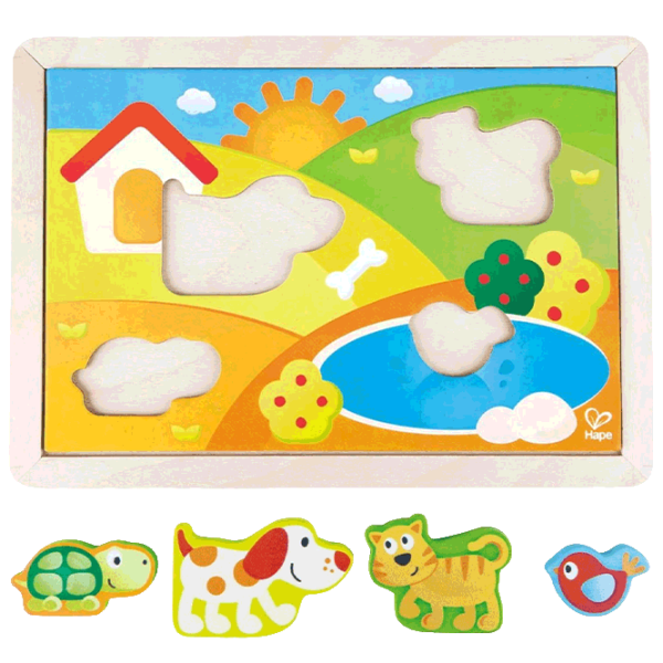 Puzzle Hape Sunny Valley (E1601) Количество деталей: 12, Рекомендуемый возраст: 1+ photo 2