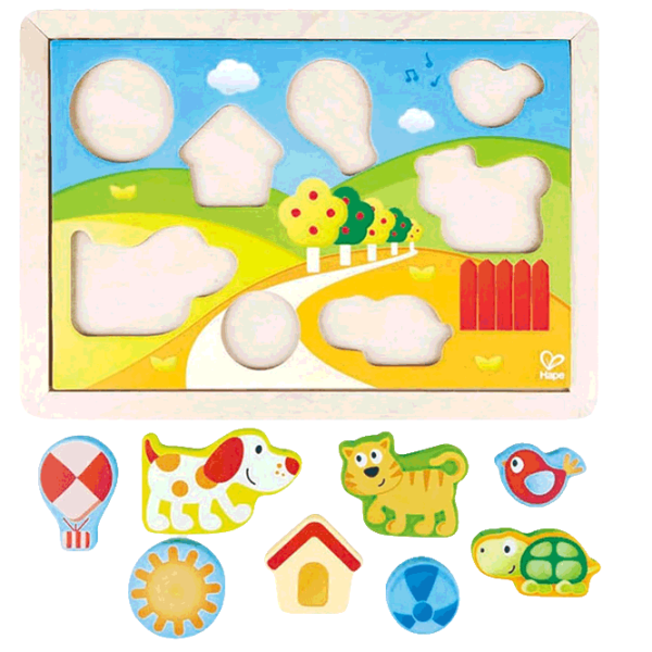 Puzzle Hape Sunny Valley (E1601) Количество деталей: 12, Рекомендуемый возраст: 1+ photo 4
