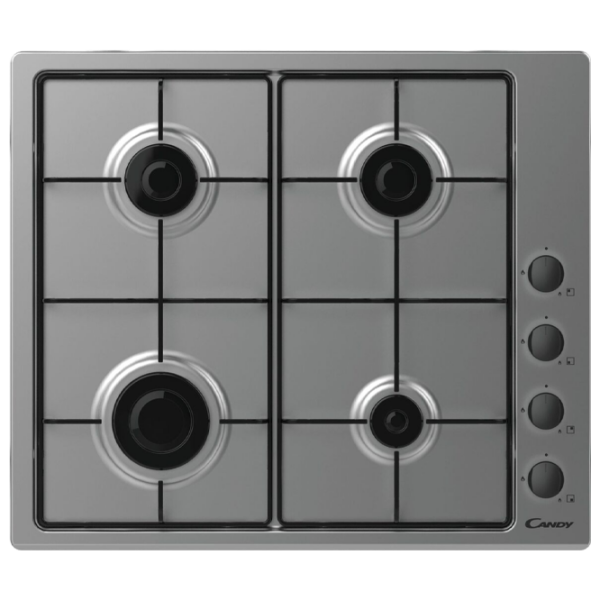Plită încorporabilă pe gaz Candy CHW6LBX Inox Inox, Gratare: Emailate photo 1