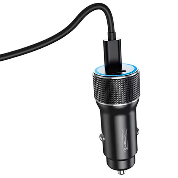 Încărcător auto Jellico F8 (40 W) Black 3 A / Black photo 2