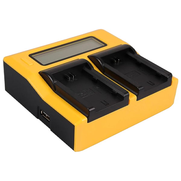 Зарядное устройство для фото аккумулятора Patona Dual LCD USB () Желтый 1.5 А / Желтый photo 1