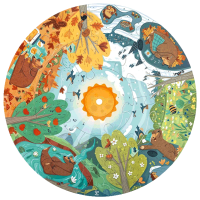 Puzzle Hape Four Seasons (E1636) Numărul de piese: 16, Vârsta recomandată: 3+