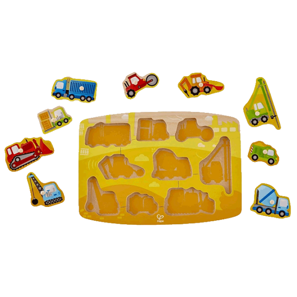 Puzzle Hape Construction Peg (E1407) Количество деталей: 9, Рекомендуемый возраст: 2+ photo 2