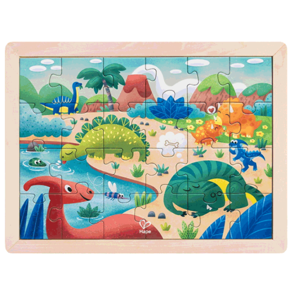 Puzzle Hape Дино (E1641) Количество деталей: 48, Рекомендуемый возраст: 3+ photo 1