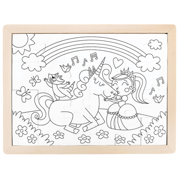 Puzzle Hape Unicorn Friends (E1642) Количество деталей: 24, Рекомендуемый возраст: 3+ photo 2