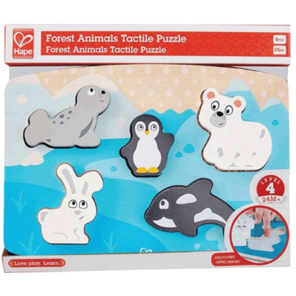 Puzzle Hape Polar Animal (E1620) Количество деталей: 6, Рекомендуемый возраст: 2+ photo 2