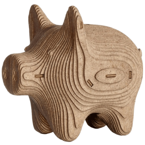 Puzzle Ewa Toys COINBANK: PIG (4815123003779) Количество деталей: 88 , Рекомендуемый возраст: 14+ photo 1