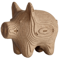 Puzzle Ewa Toys COINBANK: PIG (4815123003779) Количество деталей: 88 , Рекомендуемый возраст: 14+