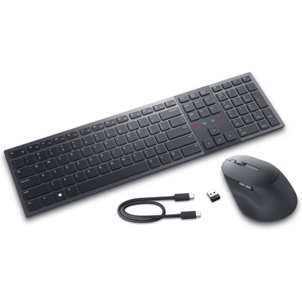 Tastatura & Mouse Dell Premier Collaboration KM900 Graphite Home and Office, Cu fir photo 2