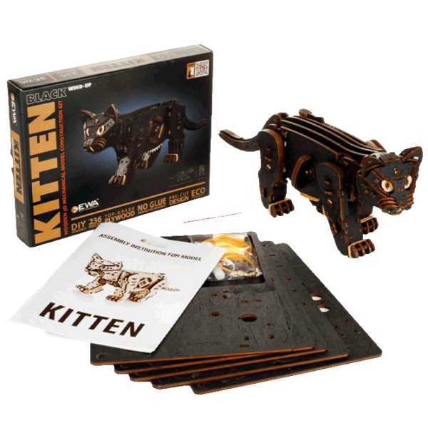 Puzzle Ewa Toys Kitten (4815123003854) Количество деталей: 236, Рекомендуемый возраст: 14+ photo 2