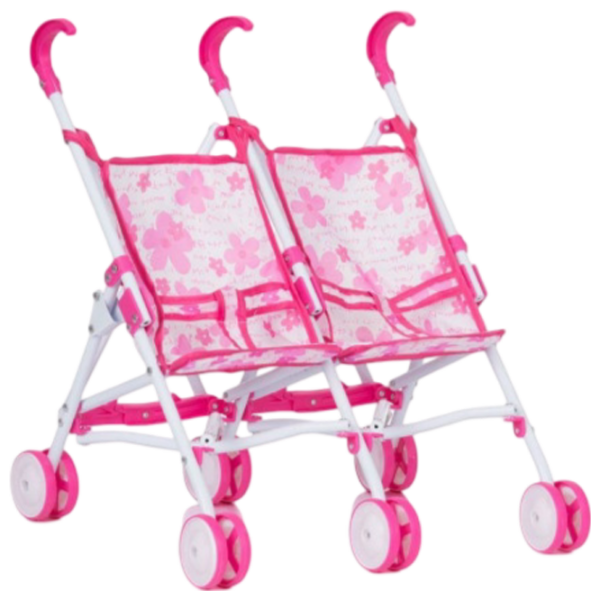 Cărucior pentru păpuși Chipolino Twiny Flowers Pentru plimbare KZKTW02201FL 3+ photo 1