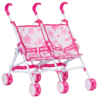 Cărucior pentru păpuși Chipolino Twiny Flowers Pentru plimbare KZKTW02201FL 3+