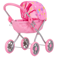 Cărucior pentru păpuși Chipolino Daisy Hearts Pentru plimbare KZKDZ02403HE 3+