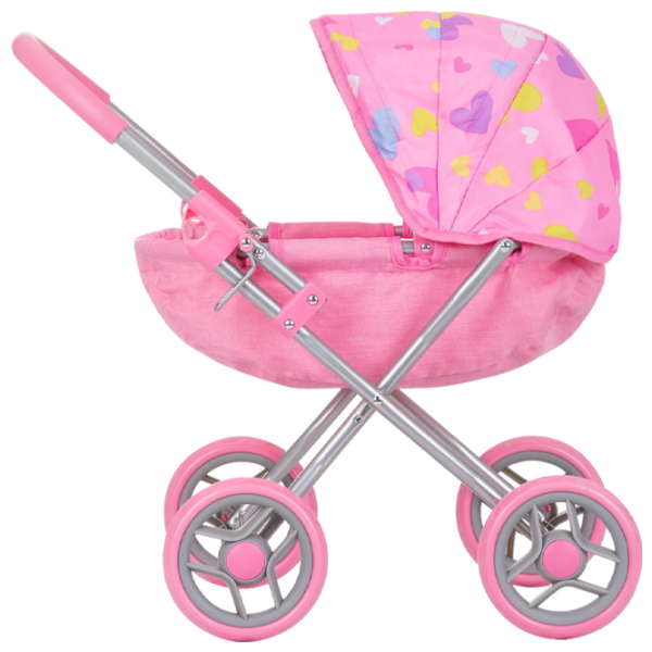 Cărucior pentru păpuși Chipolino Daisy Hearts Pentru plimbare KZKDZ02403HE 3+ photo 2