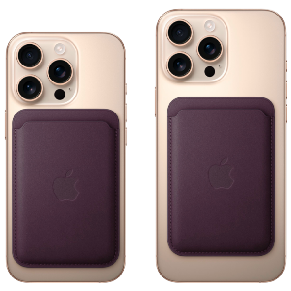 Чехол-бумажник Apple iPhone 12 - 16 All (MA7A4ZM/A) Blackberry Пурпурный Apple, FineWoven, MagSafe photo 3