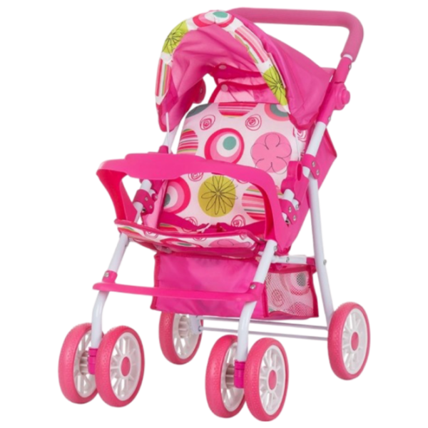 Cărucior pentru păpuși Chipolino Dolly Multicolor Pentru plimbare KZKDL02401MC 3+ photo 1