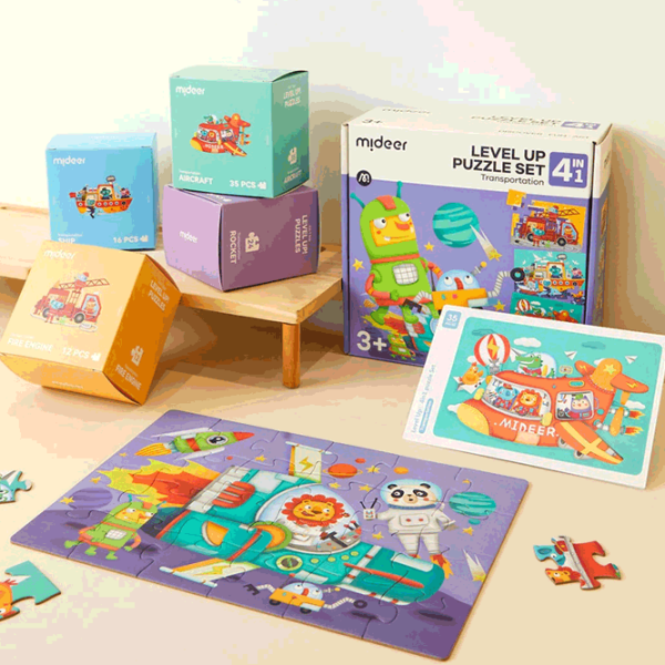 Puzzle Mideer Transportation (CT1451) Количество деталей: 87, Рекомендуемый возраст: 3+ photo 2