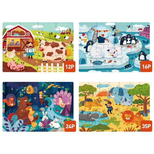 Puzzle Mideer Animal (CT1449) Количество деталей: 87, Рекомендуемый возраст: 3+ photo 1