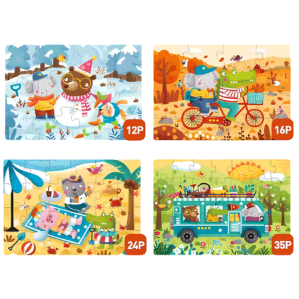Puzzle Mideer Four Seasons (CT1450) Количество деталей: 87, Рекомендуемый возраст: 3+ photo 1