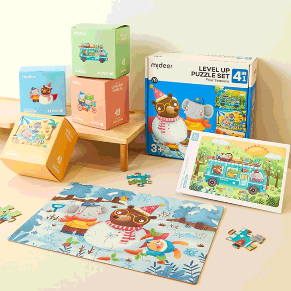 Puzzle Mideer Four Seasons (CT1450) Количество деталей: 87, Рекомендуемый возраст: 3+ photo 2