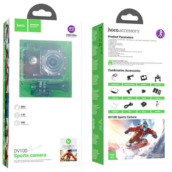 Cameră action Hoco DV100 Black 3 MP / 900 mAh /  photo 6