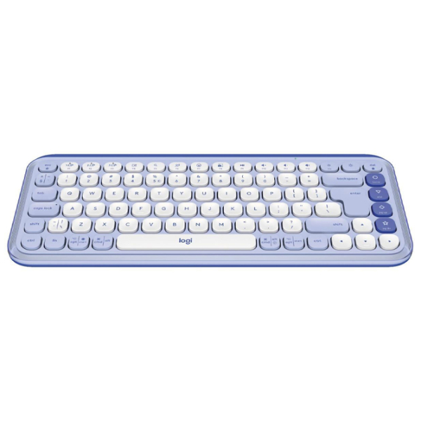 Tastatură Logitech POP Icon Keys Liliac Home and Office, Fără fir photo 2