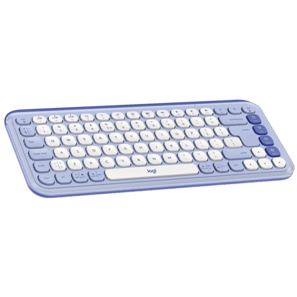 Tastatură Logitech POP Icon Keys Liliac Home and Office, Fără fir photo 3