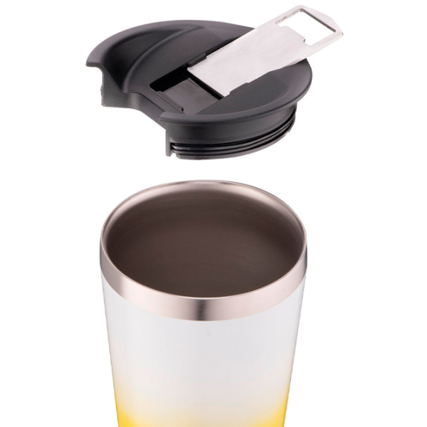 Cană termo Ardesto Coffee Time AR2647YL Yellow 0.47l photo 4