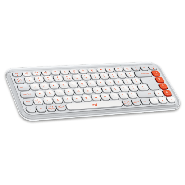 Tastatură Logitech POP Icon Keys White Home and Office, Fără fir photo 2