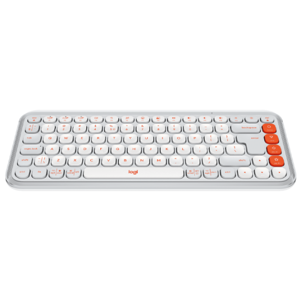 Tastatură Logitech POP Icon Keys White Home and Office, Fără fir photo 3