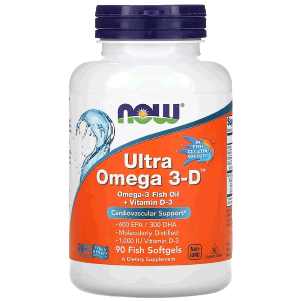Vitamine și minerale Now Foods ULTRA OMEGA 3-D 733739016638  90 capsule photo 1
