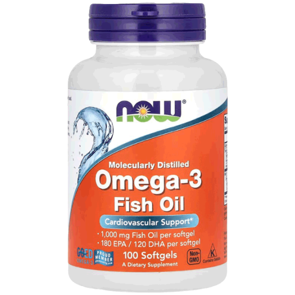 Vitamine și minerale Now Foods Omega-3 733739016508  100 capsule photo 1