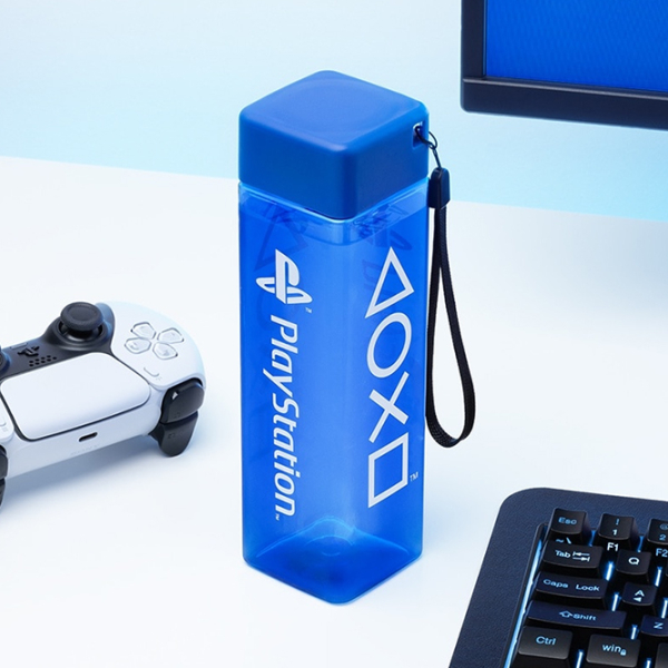 Sticlă pentru apă Fan Paladone Playstation Shaped Blue 0.5l photo 3