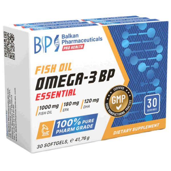 Vitamine și minerale Balkan Pharmaceuticals Omega 3 Essential 4840982011252  30 capsule photo 1