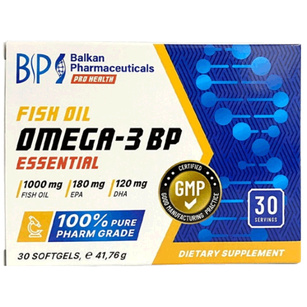 Vitamine și minerale Balkan Pharmaceuticals Omega 3 Essential 4840982011252  30 capsule photo 3