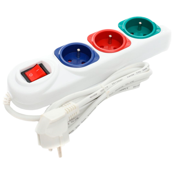 Удлинитель Kraft&Dele KD4005 1.5 м Белый  photo 1