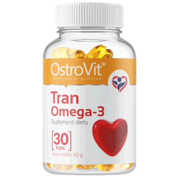 Vitamine și minerale OstroVit Tran Omega-3 5902232613100  30 capsule photo 1
