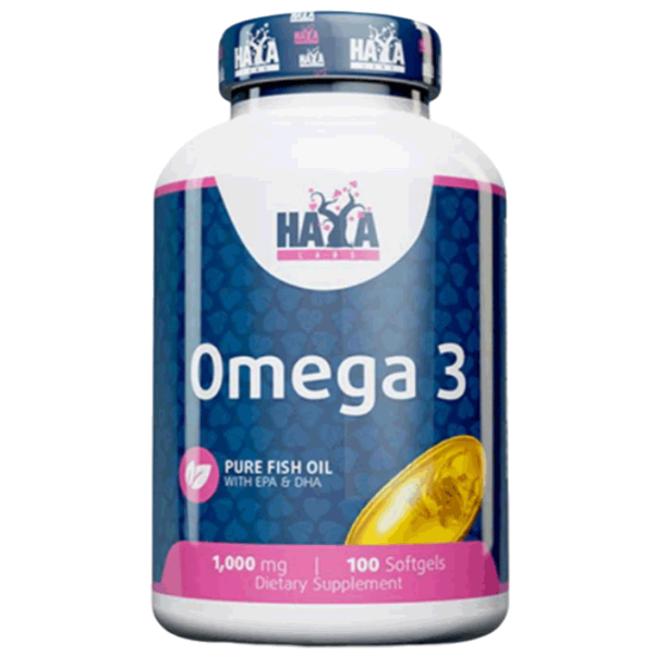 Vitamine și minerale Haya Labs OMEGA 3 853809007349  100 capsule photo 1