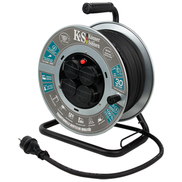 Удлинитель на катушке Könner & Söhnen KSCRM-30M 30 м Серый  photo 3