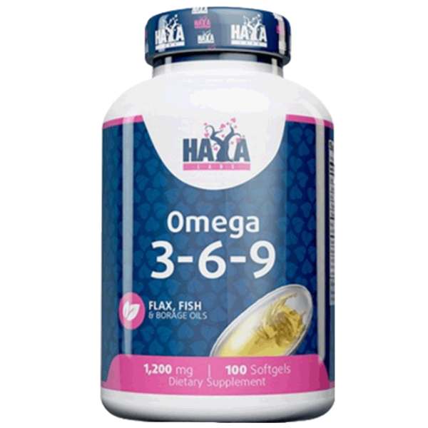 Vitamine și minerale Haya Labs OMEGA 3-6-9 854822007477  100 capsule photo 1