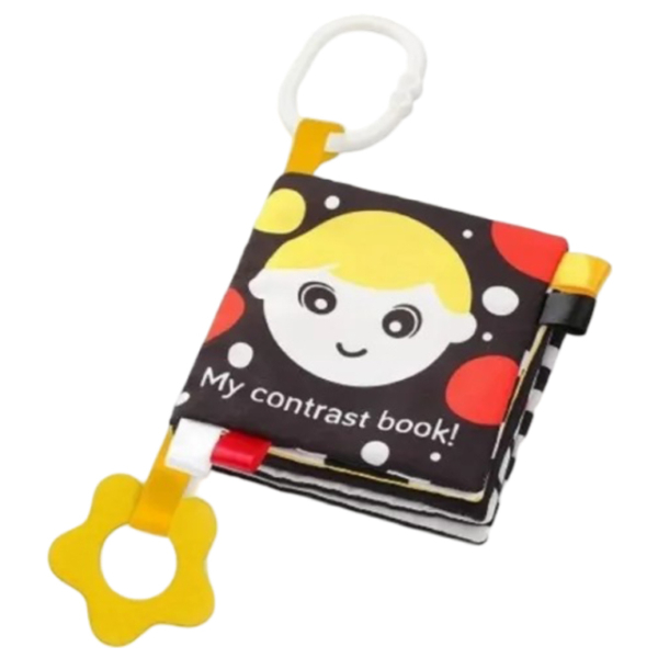 Joc educativ BabyOno CONTRAST BOOK Jucărie Moale, 1+ photo 1