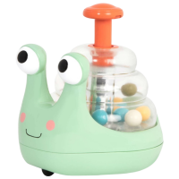 Joc educativ Battat Rolling Light-up Snail Popper Dezvoltare, 1+