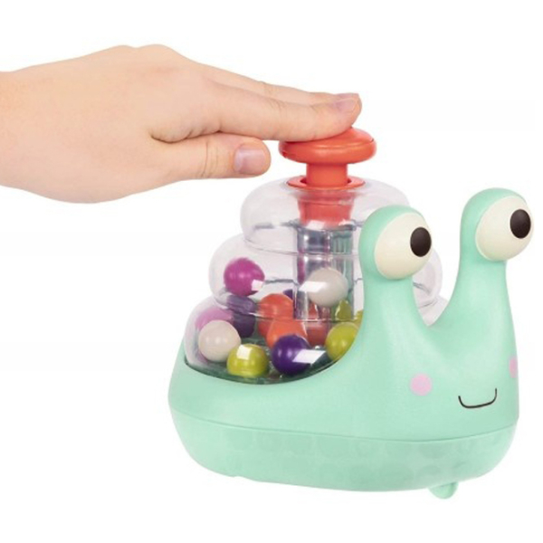 Joc educativ Battat Rolling Light-up Snail Popper Dezvoltare, 1+ photo 2