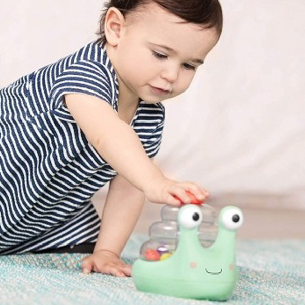 Joc educativ Battat Rolling Light-up Snail Popper Dezvoltare, 1+ photo 3