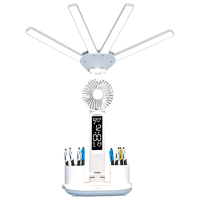 Lampă de masă Desk lamp Four-Headed Multifunction Foldable 3 in 1 White Rețea