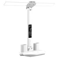 Lampă de masă Desk lamp Double-Headed Multifunction Foldable White Rețea
